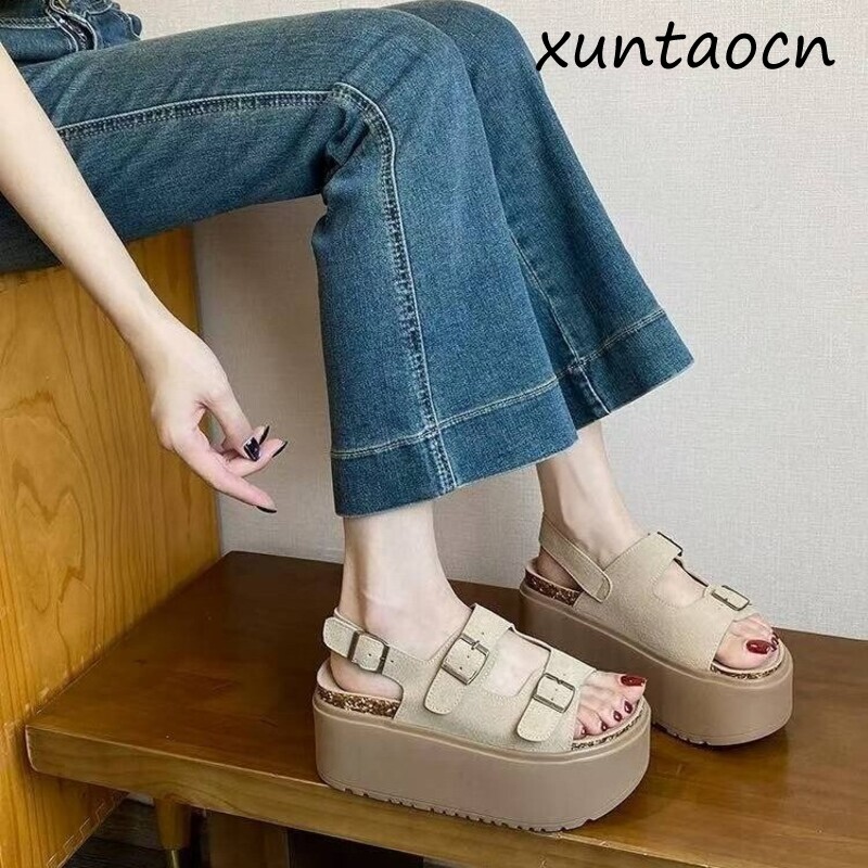 Anti Loop Rubber - Sandal Platform Wanita Alas Tebal untuk