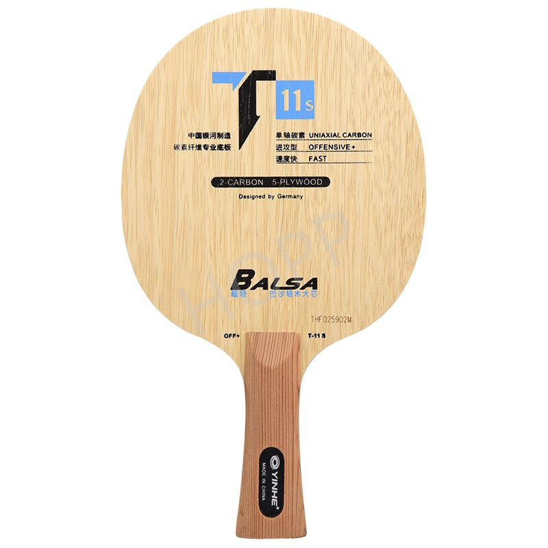 Table Tennis Forehand - YINHE T-11 T11S (Balsa Karbon Ringan)