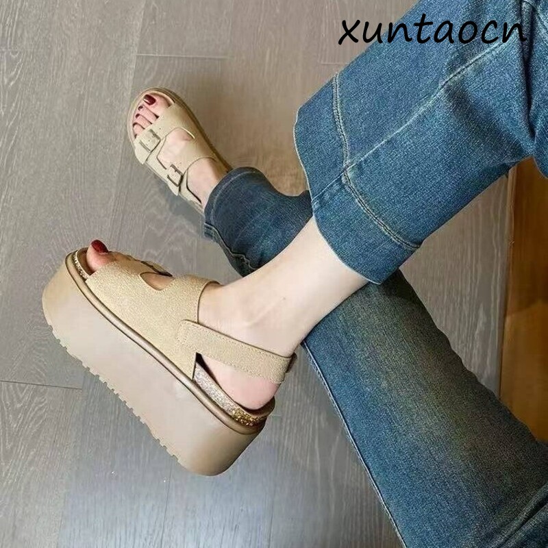 Sandal Platform Wanita Alas Te - Anti Loop Rubber ulasan dan harga