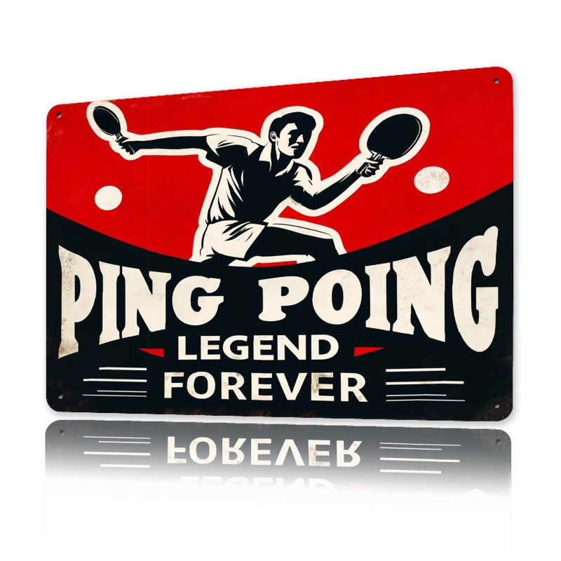 Tanda Timah Logam Legenda Pong - Table Tennis History ulasan dan harga